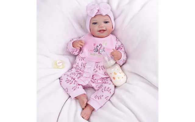 Babeside Smiling Reborn Baby Leen 20'' Little Infant Girl Best Gift For Kids Cloth Body