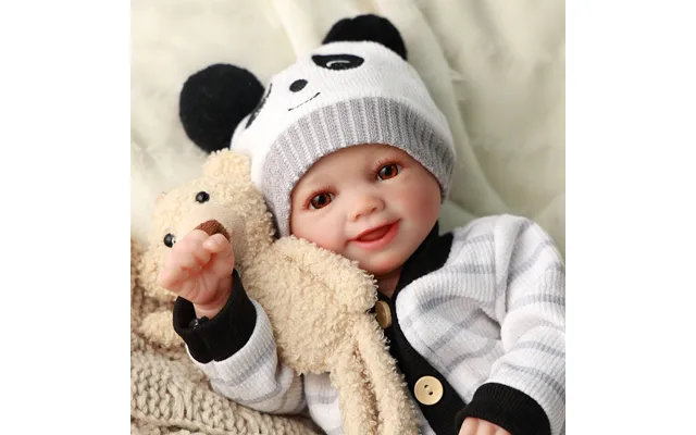 Babeside Smiling Reborn Baby Sunny 17'' Little Infant Girl Healing Of The Heart Panda Sunny Boy -heartbeat And Coos