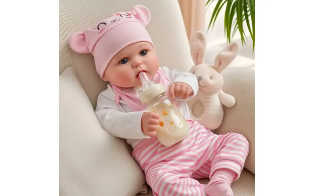 Ships Within 24 Hours Babeside Quiet Reborn Baby Bailyn 20'' Little Infant Girl Best Gift For Kids Pink Sheep-cloth Body