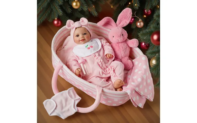Suitable For 17-22'' Dolls Babeside Reborn Baby Essentials-8pcs Set Pink