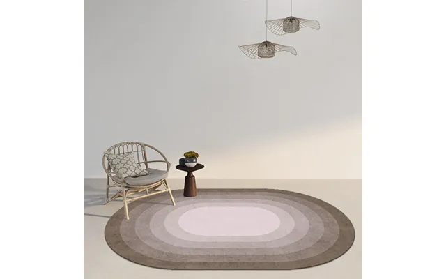 Living Room Bedroom Oval Area Rug,gradient Rug - 6'x8' Coffee
