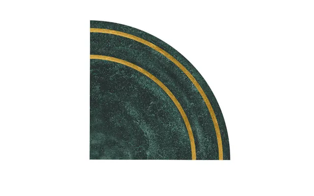 Quarter Circle Area Rug Corner Decorative Rug - 4' 120cm D1