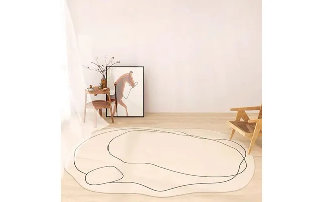 Simple Irregular Rug, Living Room Area Rug - 4'x6.5' 06