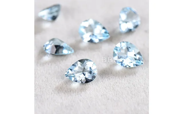 Pear Cut Natural Aquamarine Faceted Calibrated Wholesale Aquamarine