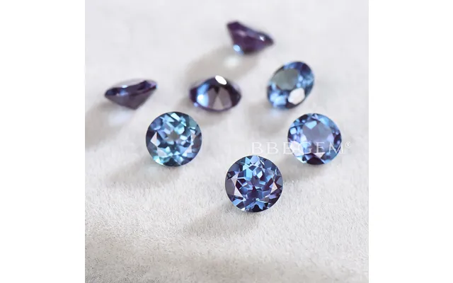 Round Cut Alexandrite Faceted Color Change Wholesale Gemstone