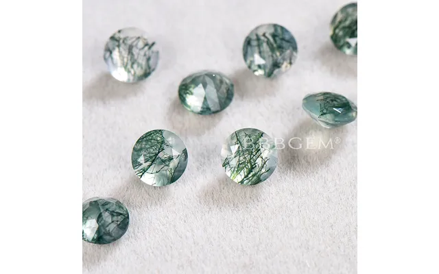 Round Cut Natural Green Moss Agate Wholesale Top Quality Gemstone