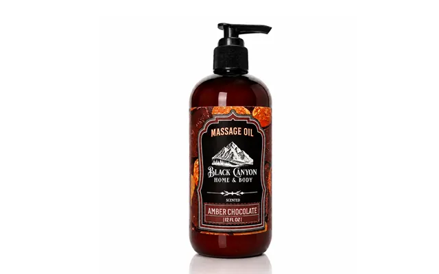Amber Chocolate Scented Massage Oil - 12 Oz