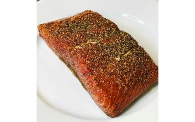 Blackboxmeats Hot Smoked Salmon Filet With Brown Sugar And Black Peppers - 7oz