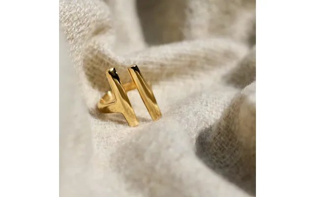 Dalia Double Bar Ring - 5.5 24k Plated Gold