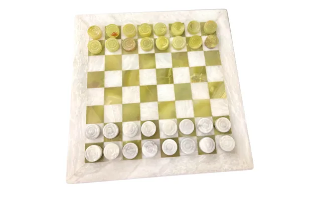 Green Onyx Checker Set - 12