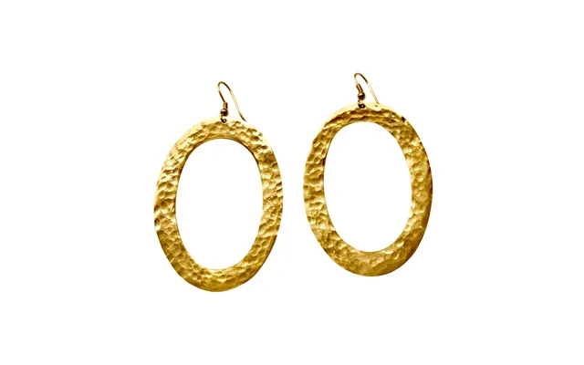 Lana Oval Hoops Earrings - Polished Brass