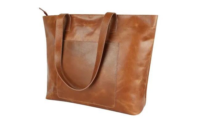 Zuri Leather Tote Large - Mocha