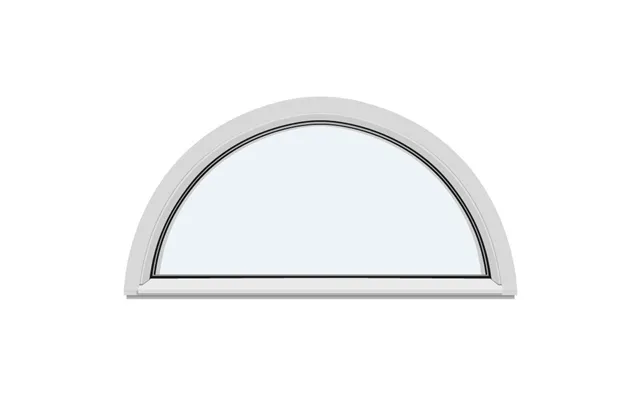 Half-round Fixed Window Without Decorative Bars