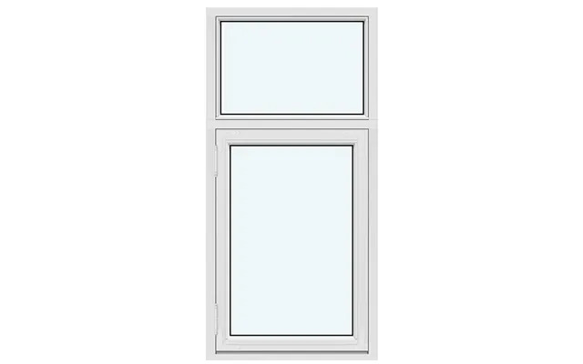 Historic-style Kombi Outward-opening Casement Window 1 Fixed Glazed Section And 1 Sash Without Decorative Bars