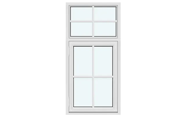 Historic-style Kombi Outward-opening Casement Window 1 Fixed Glazed Section With 1 Horizontal And 1 Vertical Decorative 