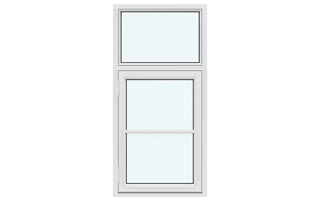 Historic-style Kombi Outward-opening Casement Window 1 Fixed Glazed Section Without Decorative Bars 1 Sash With 1 Horizo