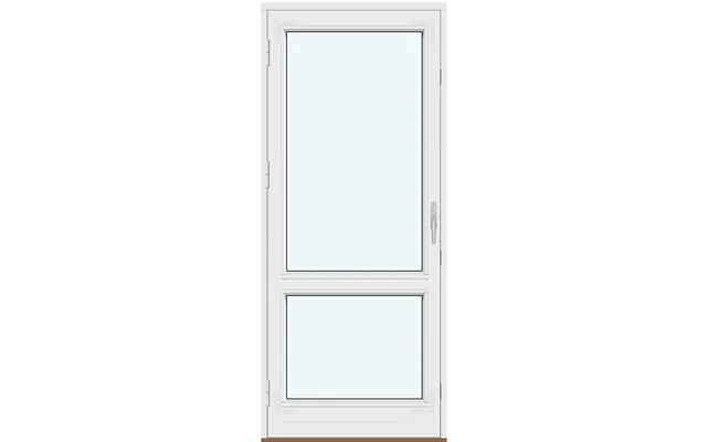 Historic-style Single-panel Outswing Patio Doors 1 Outswing Door Leaf With 1 Horizontal Glass-dividing Bar