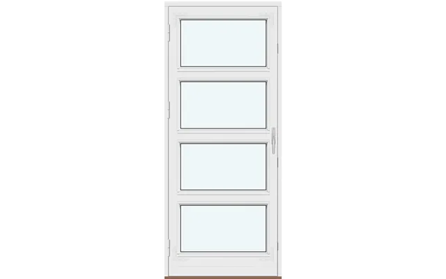 Historic-style Single-panel Outswing Patio Doors 1 Outswing Door Leaf With 3 Horizontal Glass-dividing Bars