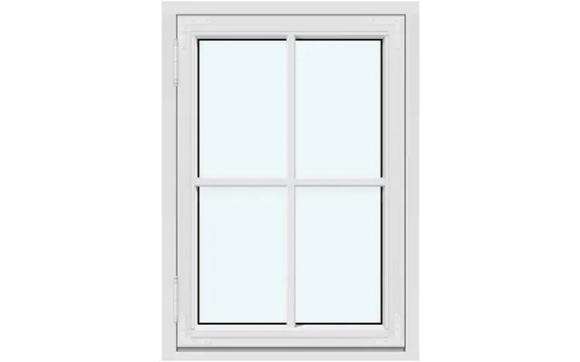 Historic-style Single-sash Outward-opening Casement Window 1 Sash 1 Horizontal Decorative Bar And 1 Vertical Decorative 