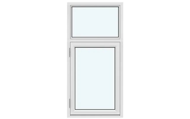 Kombi Outward-opening Casement Window 1 Fixed Glazed Section And 1 Sash Without Decorative Bars