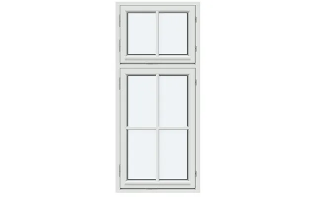 Kombi Outward-opening Casement Window 1 Fixed Glazed Section With 1 Vertical Decorative Bar 1 Sash With 1 Horizontal And