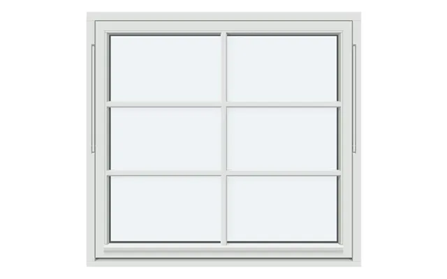 Outward-opening Pivot Window 1 Sash With 2 Horizontal Decorative Bars And 1 Vertical Decorative Bar