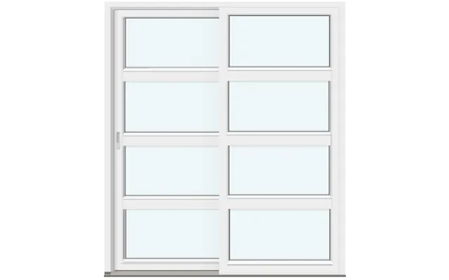 Siegenia Sliding Doors 2 Outward-swinging Door Leaves With 3 Horizontal Glass-dividing Bars