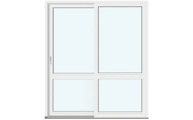 Siegenia Sliding Doors Outswing Patio Door With 2 Door Leaves And 1 Horizontal Glass-dividing Bar