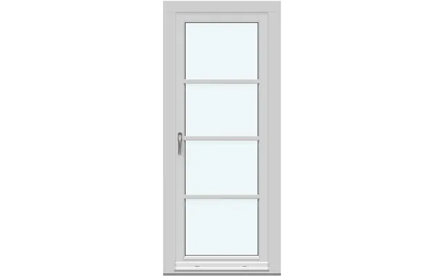 Single-panel Inswing Patio Doors 1 Inward-opening Patio Door Leaf With 3 Horizontal Decorative Bars