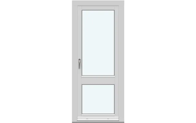Single-panel Inswing Patio Doors 1 Sash With 1 Horizontal Glass-dividing Bar