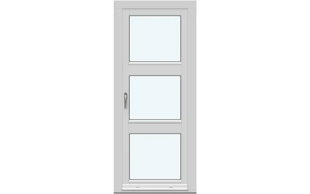 Single-panel Inswing Patio Doors 1 Sash With 2 Horizontal Glass-dividing Bars