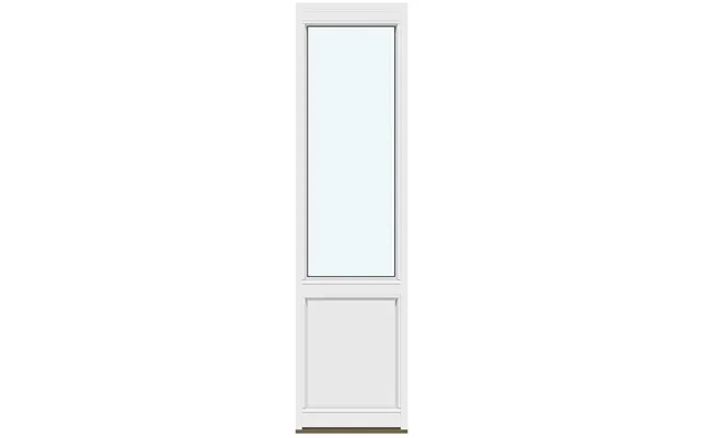 Single-panel Sidelights 1 Outswing Door Leaf With Glass And A Panel