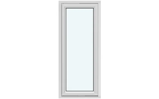 Single-sash Outward-opening Vertical Pivot Window Without Decorative Bars