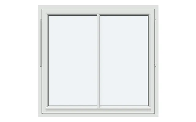 Super-low-uw Outward-opening Passive House Window 1 Sash With 1 Vertical Decorative Bar