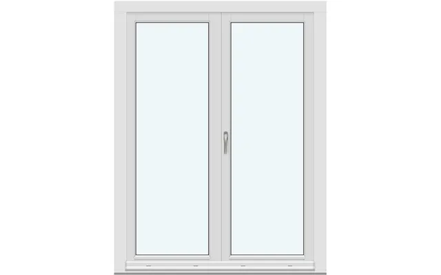 Two-panel Inswing Patio Doors 2 In-swing Door Leaves Without Decorative Bars