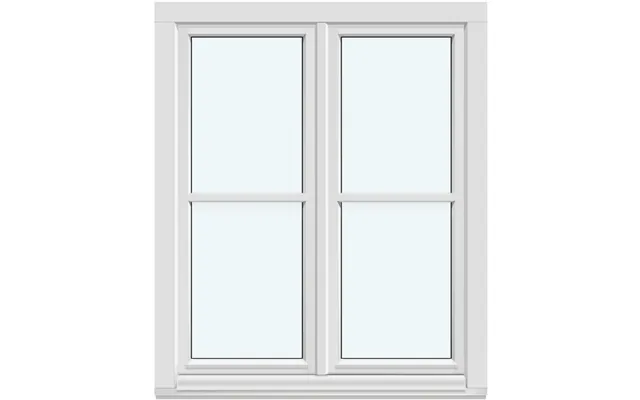 Two-sash Inward-opening Window 2 Outward-opening Side-hung Sashes With 1 Horizontal Decorative Bar