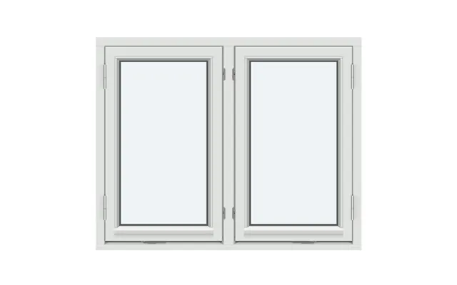 Two-sash Outward-opening Casement Window 2 Sashes Without Decorative Bars