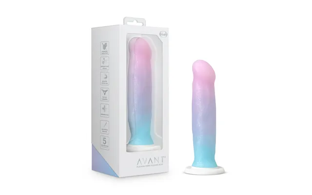 Avant By Blush Lucky D17 Artisan 8 Inch Dildo With Suction Cup Base - Elegantly Made With Smooth Ultrasilk Purio Silicon