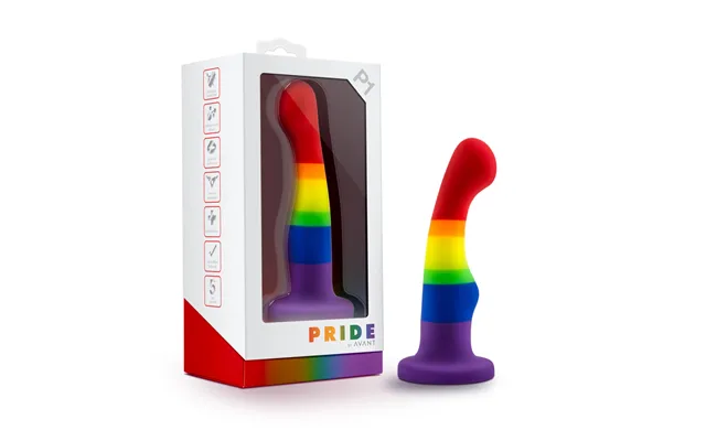 Avant By Blush Pride Freedom P1 Artisan 6 Inch Curved G- Dildo With Suction Cup Base - Elegantly Made With Smooth Ultras