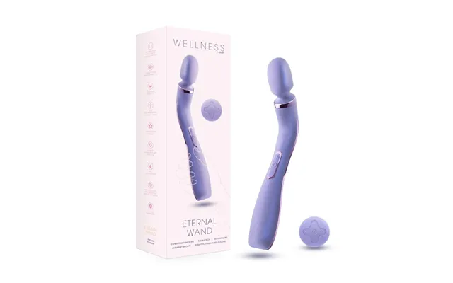 Wellness By Blush Eternal Wand Ultrasilk Vibrating Massage Wand - Made With Puria Silicone