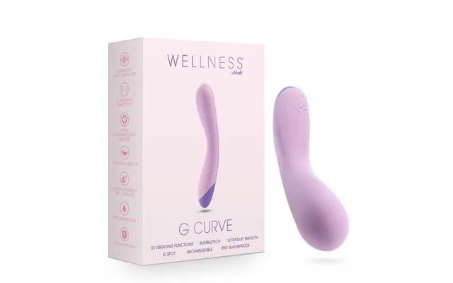 Wellness By Blush G Curve G- Purple Ultrasilk Vibrator - Made With Puria Silicone