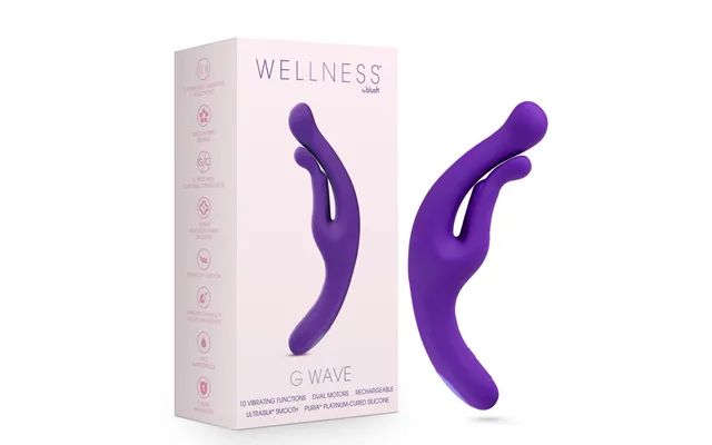 Wellness By Blush G Wave Purple G- & Clitoris Ultrasilk Vibrator - Made With Puria Silicone