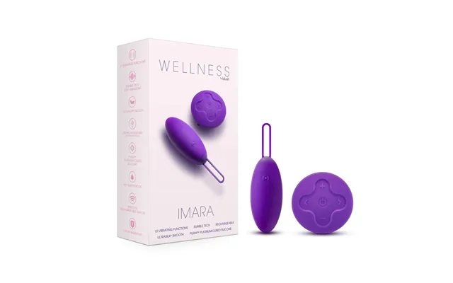 Wellness By Blush Imara Vibrating Egg With Remote Ultrasilk Vibrator - Made With Puria Silicone