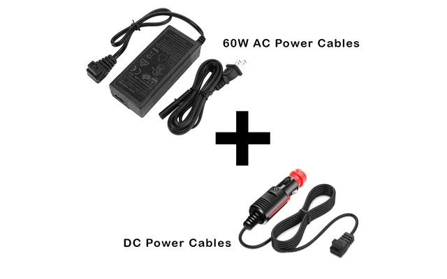 110 240v Ac Power Cord For Car Freezer Portable Fridge Refrigerator - Power Cables Kit 60w Adapter