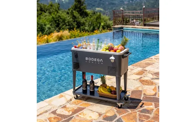 Bodega Cooler Ice-free Portable Electric Coolers 12v Portable Fridge On Wheels 50l For Poolside & Patio