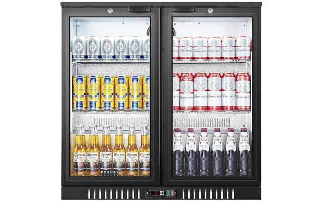 Bodega Cooler Under Counter Back Bar Refrigerator 7.4 Cu.ft - Black