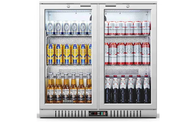 Bodega Cooler Under Counter Back Bar Refrigerator 7.4 Cu.ft - Silver