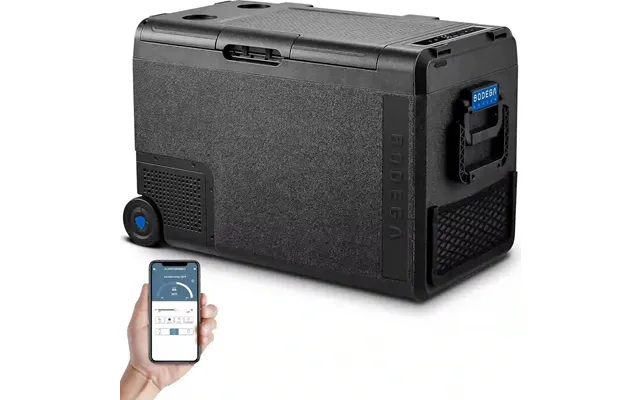 Bodegacooler 12-volt Car Refrigerator - 50-quart 48l Portable Freezer With App Control