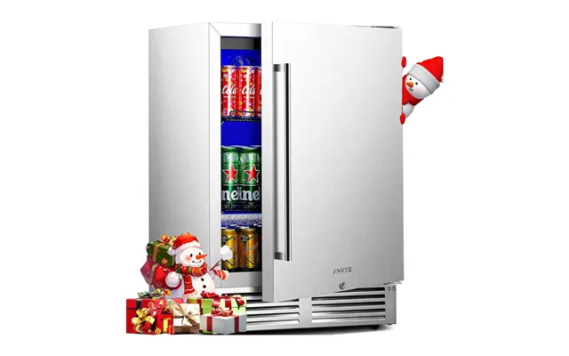 Bodegacooler 24 Inch Dual Zone Under Counter Beverage Fridge For Outdoor Use
