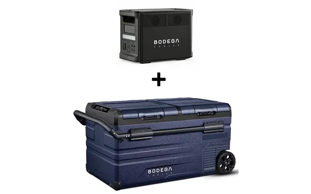 Bodegacooler 75l Dual-zone Car Fridge 80 Quart Portable 12v Refrigerator & Freezer - 80 Quart Tww75 Power Station 1800w